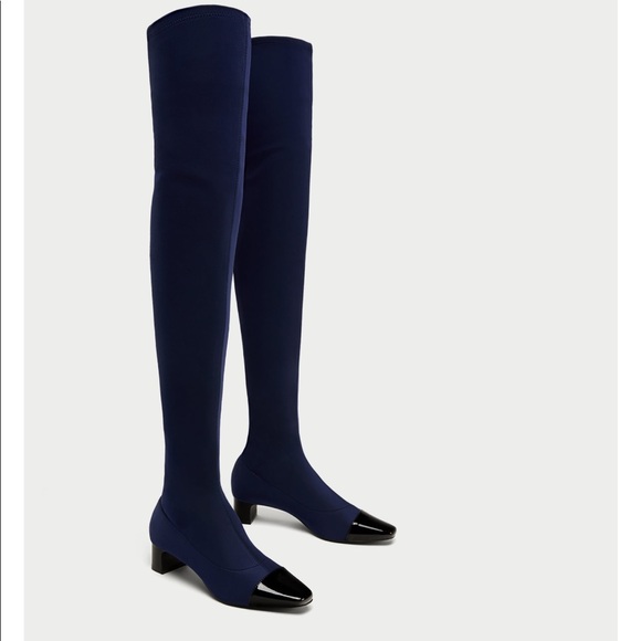 GORGEOUS NWT ZARA Over the Knee Boots - Picture 3 of 8